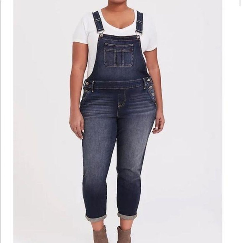 Torrid OVERALL - VINTAGE STRETCH DARK WASH